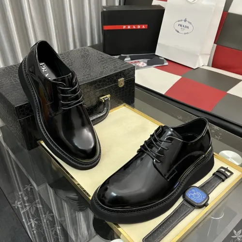 Cheap Prada Leather Shoes For Men #1408755 Replica Wholesale [$115.00 USD] [ITEM#1408755] on Replica Prada Leather Shoes