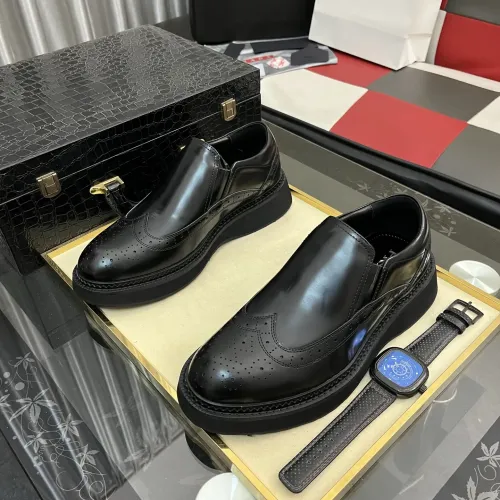 Cheap Prada Leather Shoes For Men #1408767 Replica Wholesale [$115.00 USD] [ITEM#1408767] on Replica Prada Leather Shoes