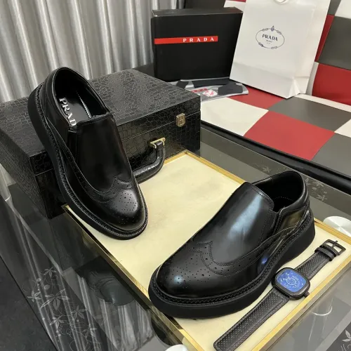 Cheap Prada Leather Shoes For Men #1408767 Replica Wholesale [$115.00 USD] [ITEM#1408767] on Replica Prada Leather Shoes