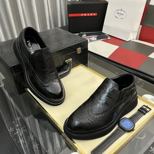 Cheap Prada Leather Shoes For Men #1408768 Replica Wholesale [$115.00 USD] [ITEM#1408768] on Replica Prada Leather Shoes