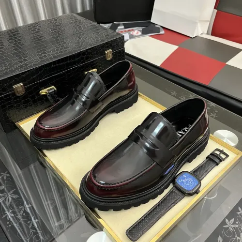 Cheap Prada Leather Shoes For Men #1408769 Replica Wholesale [$115.00 USD] [ITEM#1408769] on Replica Prada Leather Shoes
