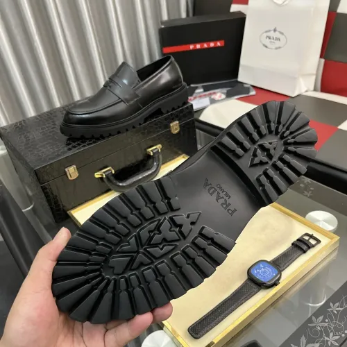 Cheap Prada Leather Shoes For Men #1408770 Replica Wholesale [$115.00 USD] [ITEM#1408770] on Replica Prada Leather Shoes