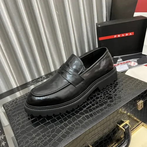 Cheap Prada Leather Shoes For Men #1408771 Replica Wholesale [$115.00 USD] [ITEM#1408771] on Replica Prada Leather Shoes