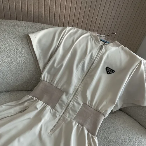 Cheap Prada Dresses Short Sleeved For Women #1408776 Replica Wholesale [$76.00 USD] [ITEM#1408776] on Replica Prada Dresses