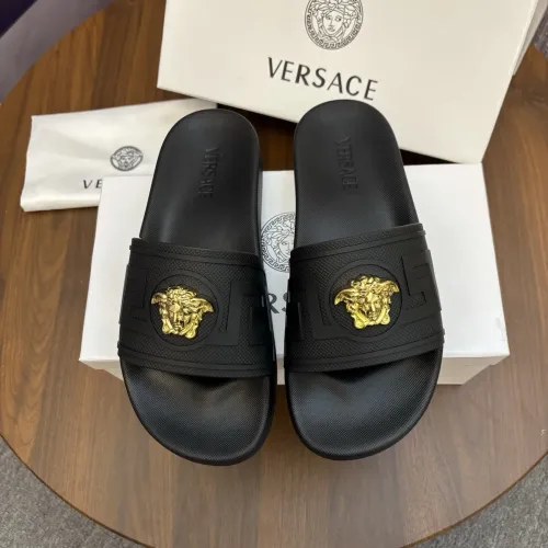 Cheap Versace Slippers For Men #1408794 Replica Wholesale [$48.00 USD] [ITEM#1408794] on Replica Versace Slippers