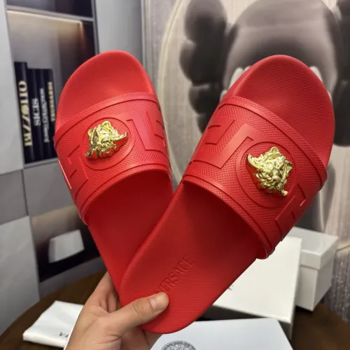 Cheap Versace Slippers For Men #1408799 Replica Wholesale [$48.00 USD] [ITEM#1408799] on Replica Versace Slippers