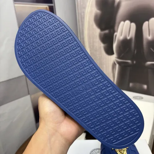 Cheap Versace Slippers For Men #1408801 Replica Wholesale [$48.00 USD] [ITEM#1408801] on Replica Versace Slippers