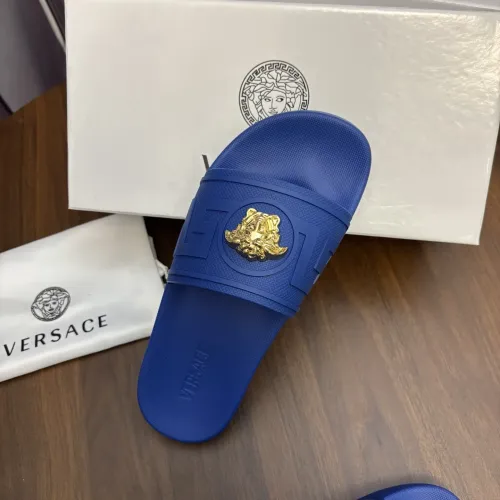 Cheap Versace Slippers For Men #1408801 Replica Wholesale [$48.00 USD] [ITEM#1408801] on Replica Versace Slippers