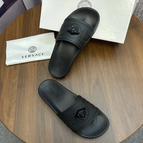 Cheap Versace Slippers For Men #1408810 Replica Wholesale [$48.00 USD] [ITEM#1408810] on Replica Versace Slippers