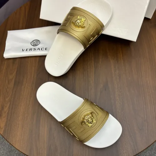 Cheap Versace Slippers For Men #1408814 Replica Wholesale [$48.00 USD] [ITEM#1408814] on Replica Versace Slippers
