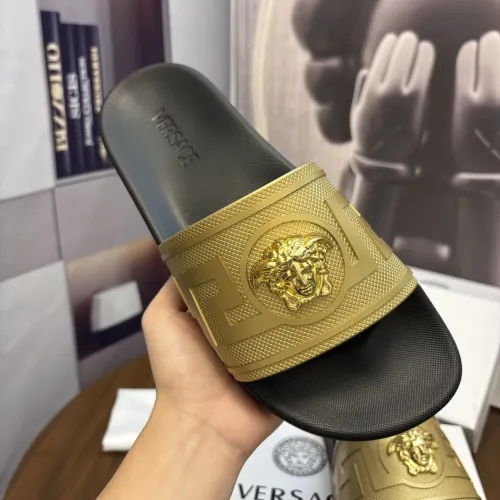 Cheap Versace Slippers For Men #1408817 Replica Wholesale [$48.00 USD] [ITEM#1408817] on Replica Versace Slippers