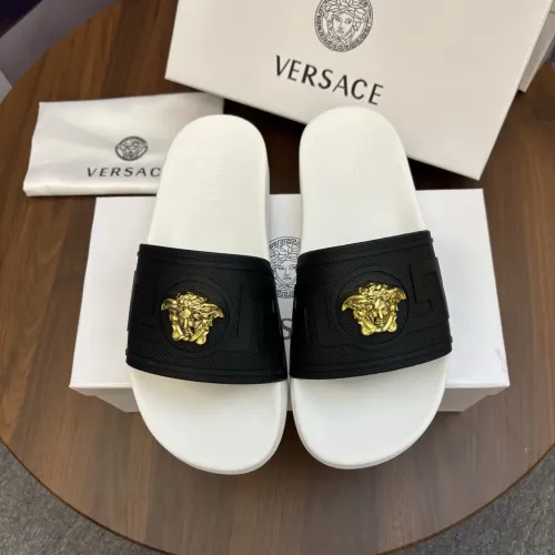 Cheap Versace Slippers For Men #1408822 Replica Wholesale [$48.00 USD] [ITEM#1408822] on Replica Versace Slippers