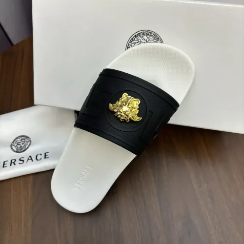 Cheap Versace Slippers For Men #1408822 Replica Wholesale [$48.00 USD] [ITEM#1408822] on Replica Versace Slippers