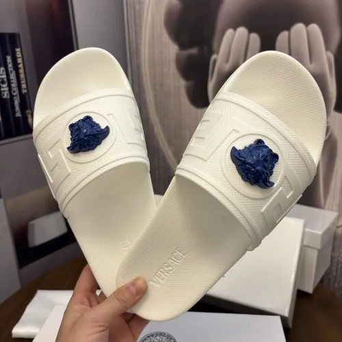 Cheap Versace Slippers For Men #1408826 Replica Wholesale [$48.00 USD] [ITEM#1408826] on Replica Versace Slippers