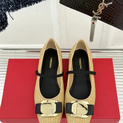 Cheap Salvatore Ferragamo Flat Shoes For Women #1408915 Replica Wholesale [$102.00 USD] [ITEM#1408915] on Replica Salvatore Ferragamo Flat Shoes
