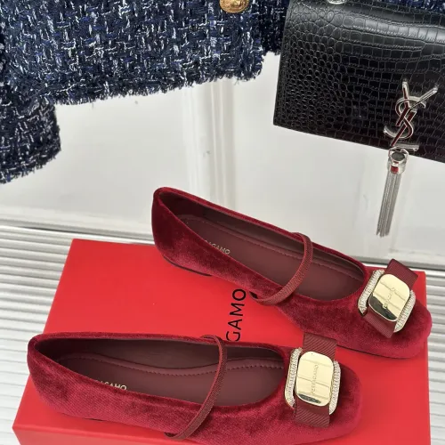 Cheap Salvatore Ferragamo Flat Shoes For Women #1408917 Replica Wholesale [$105.00 USD] [ITEM#1408917] on Replica Salvatore Ferragamo Flat Shoes