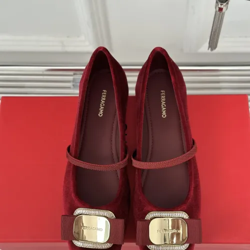 Cheap Salvatore Ferragamo Flat Shoes For Women #1408917 Replica Wholesale [$105.00 USD] [ITEM#1408917] on Replica Salvatore Ferragamo Flat Shoes