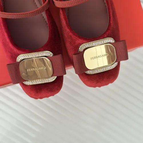 Cheap Salvatore Ferragamo Flat Shoes For Women #1408917 Replica Wholesale [$105.00 USD] [ITEM#1408917] on Replica Salvatore Ferragamo Flat Shoes