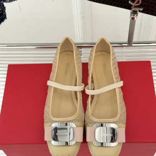 Cheap Salvatore Ferragamo Flat Shoes For Women #1408921 Replica Wholesale [$108.00 USD] [ITEM#1408921] on Replica Salvatore Ferragamo Flat Shoes