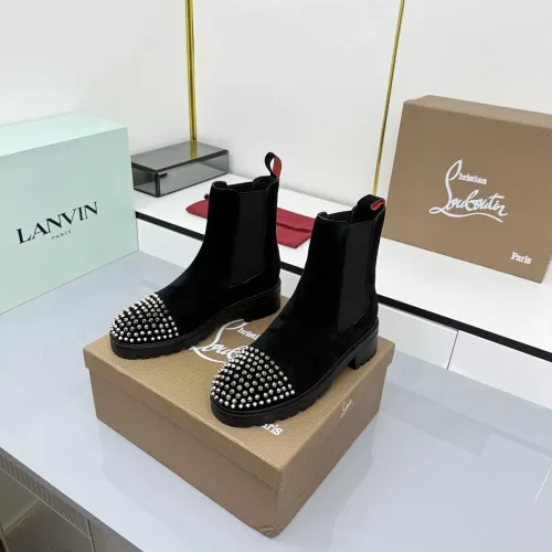Cheap Christian Louboutin Boots For Women #1409219 Replica Wholesale [$128.00 USD] [ITEM#1409219] on Replica Christian Louboutin Boots