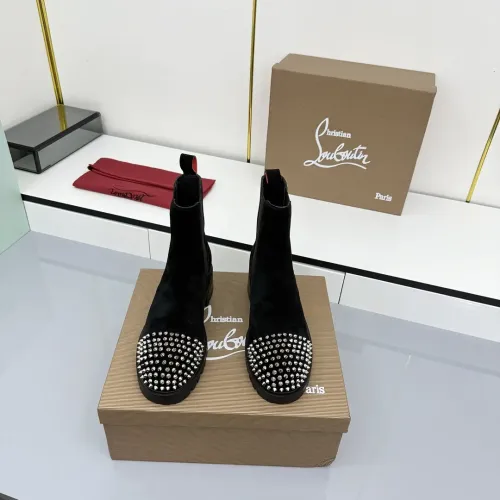 Cheap Christian Louboutin Boots For Women #1409219 Replica Wholesale [$128.00 USD] [ITEM#1409219] on Replica Christian Louboutin Boots