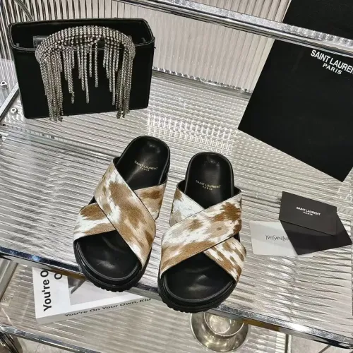 Cheap Yves Saint Laurent YSL Slippers For Women #1409231 Replica Wholesale [$85.00 USD] [ITEM#1409231] on Replica Yves Saint Laurent YSL Slippers