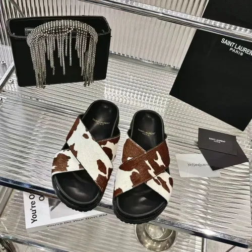 Cheap Yves Saint Laurent YSL Slippers For Women #1409232 Replica Wholesale [$85.00 USD] [ITEM#1409232] on Replica Yves Saint Laurent YSL Slippers