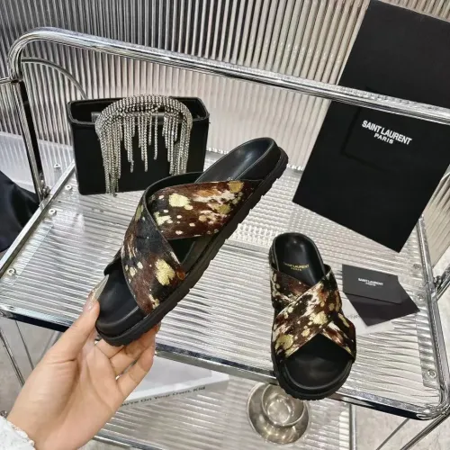 Cheap Yves Saint Laurent YSL Slippers For Women #1409235 Replica Wholesale [$85.00 USD] [ITEM#1409235] on Replica Yves Saint Laurent YSL Slippers