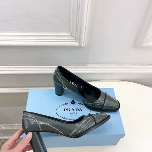 Cheap Prada High-heeled Shoes For Women #1409237 Replica Wholesale [$125.00 USD] [ITEM#1409237] on Replica Prada High-heeled Shoes