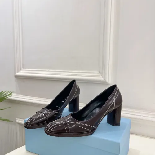 Cheap Prada High-heeled Shoes For Women #1409238 Replica Wholesale [$125.00 USD] [ITEM#1409238] on Replica Prada High-heeled Shoes