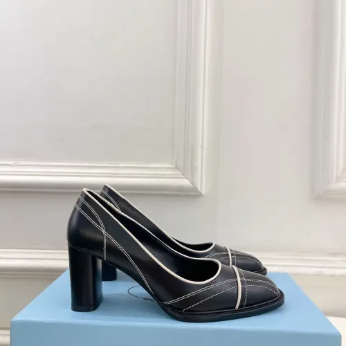 Cheap Prada High-heeled Shoes For Women #1409239 Replica Wholesale [$125.00 USD] [ITEM#1409239] on Replica Prada High-heeled Shoes