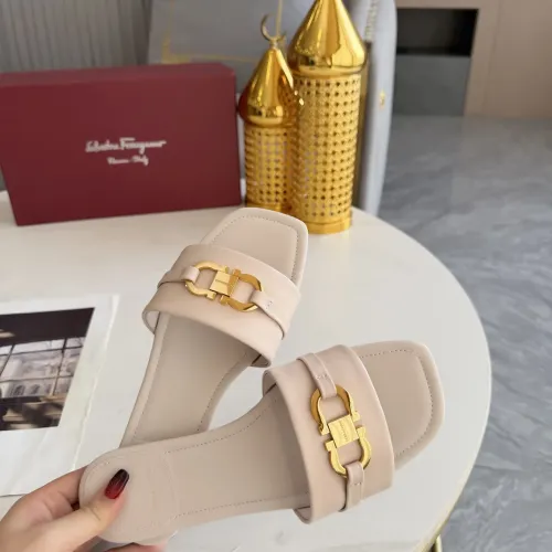 Cheap Salvatore Ferragamo Slippers For Women #1409339 Replica Wholesale [$82.00 USD] [ITEM#1409339] on Replica Salvatore Ferragamo Slippers