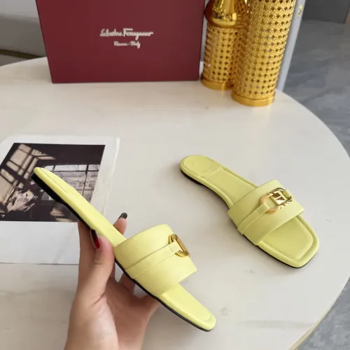 Cheap Salvatore Ferragamo Slippers For Women #1409341 Replica Wholesale [$82.00 USD] [ITEM#1409341] on Replica Salvatore Ferragamo Slippers