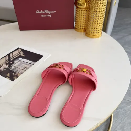 Cheap Salvatore Ferragamo Slippers For Women #1409342 Replica Wholesale [$82.00 USD] [ITEM#1409342] on Replica Salvatore Ferragamo Slippers