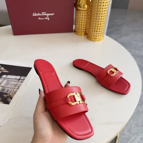 Cheap Salvatore Ferragamo Slippers For Women #1409343 Replica Wholesale [$82.00 USD] [ITEM#1409343] on Replica Salvatore Ferragamo Slippers
