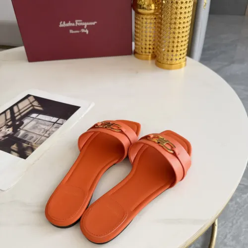 Cheap Salvatore Ferragamo Slippers For Women #1409344 Replica Wholesale [$82.00 USD] [ITEM#1409344] on Replica Salvatore Ferragamo Slippers