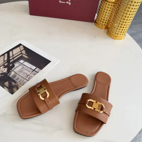 Cheap Salvatore Ferragamo Slippers For Women #1409345 Replica Wholesale [$82.00 USD] [ITEM#1409345] on Replica Salvatore Ferragamo Slippers