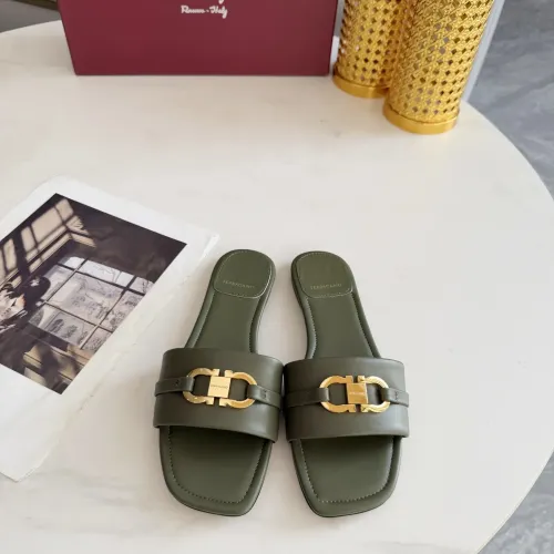 Cheap Salvatore Ferragamo Slippers For Women #1409346 Replica Wholesale [$82.00 USD] [ITEM#1409346] on Replica Salvatore Ferragamo Slippers