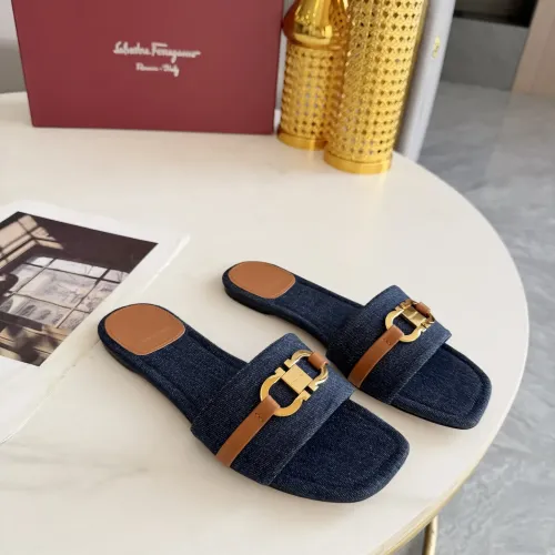 Cheap Salvatore Ferragamo Slippers For Women #1409348 Replica Wholesale [$82.00 USD] [ITEM#1409348] on Replica Salvatore Ferragamo Slippers