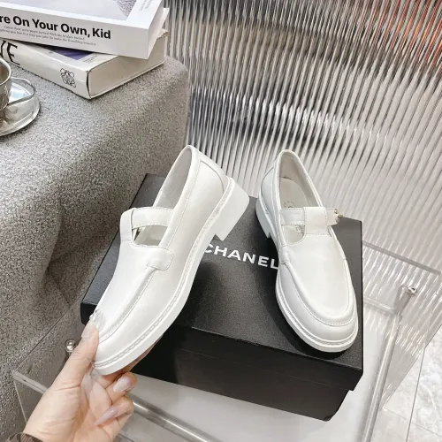Cheap Chanel Leather Shoes For Women #1409380 Replica Wholesale [$102.00 USD] [ITEM#1409380] on Replica Chanel Leather Shoes