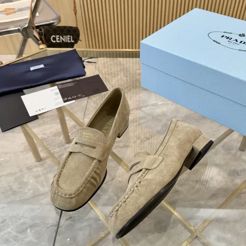 Cheap Prada Leather Shoes For Women #1409383 Replica Wholesale [$102.00 USD] [ITEM#1409383] on Replica Prada Leather Shoes