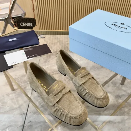 Cheap Prada Leather Shoes For Women #1409383 Replica Wholesale [$102.00 USD] [ITEM#1409383] on Replica Prada Leather Shoes