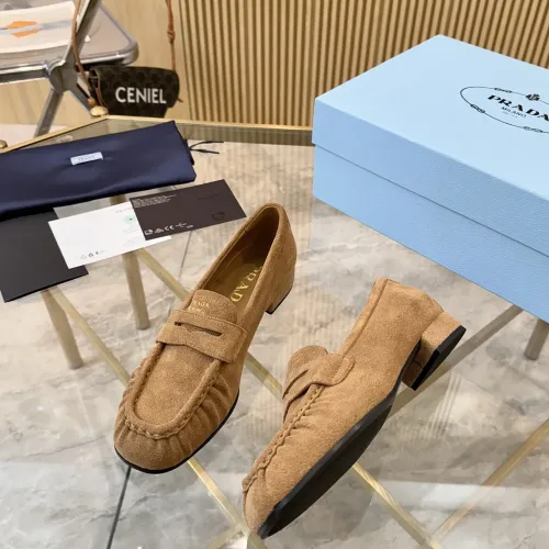 Cheap Prada Leather Shoes For Women #1409384 Replica Wholesale [$102.00 USD] [ITEM#1409384] on Replica Prada Leather Shoes