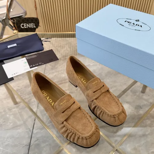 Cheap Prada Leather Shoes For Women #1409384 Replica Wholesale [$102.00 USD] [ITEM#1409384] on Replica Prada Leather Shoes