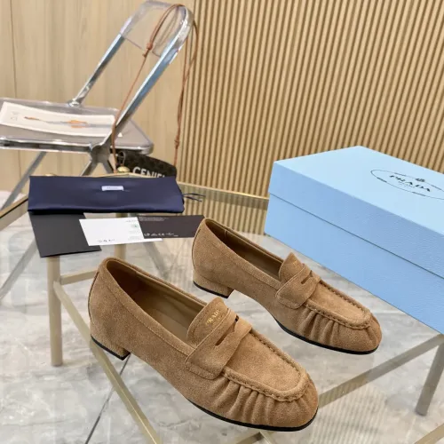 Cheap Prada Leather Shoes For Women #1409384 Replica Wholesale [$102.00 USD] [ITEM#1409384] on Replica Prada Leather Shoes