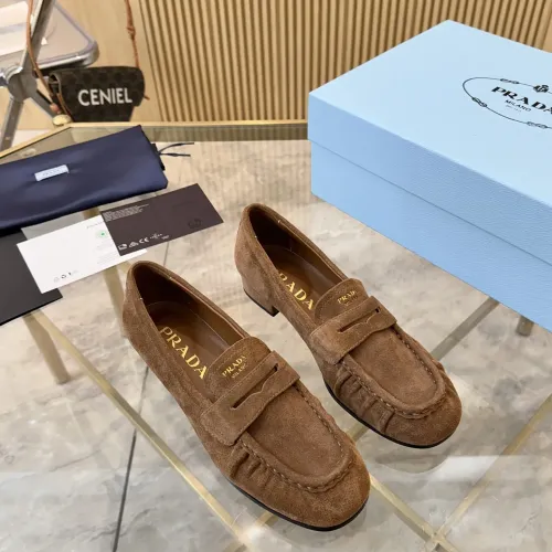 Cheap Prada Leather Shoes For Women #1409385 Replica Wholesale [$102.00 USD] [ITEM#1409385] on Replica Prada Leather Shoes