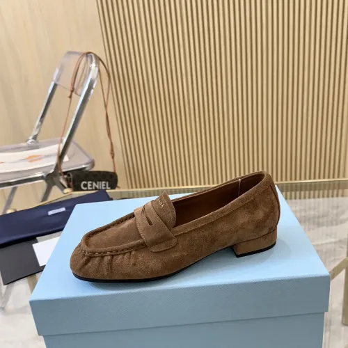 Cheap Prada Leather Shoes For Women #1409385 Replica Wholesale [$102.00 USD] [ITEM#1409385] on Replica Prada Leather Shoes