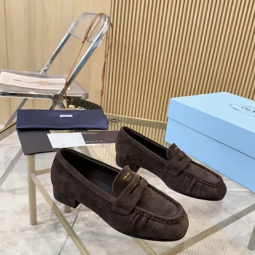 Cheap Prada Leather Shoes For Women #1409386 Replica Wholesale [$102.00 USD] [ITEM#1409386] on Replica Prada Leather Shoes