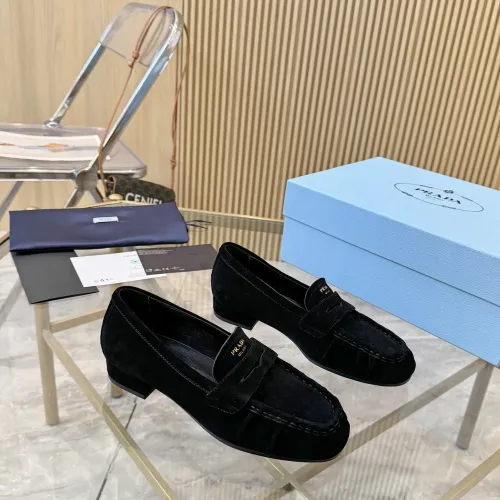Cheap Prada Leather Shoes For Women #1409387 Replica Wholesale [$102.00 USD] [ITEM#1409387] on Replica Prada Leather Shoes