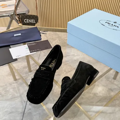 Cheap Prada Leather Shoes For Women #1409387 Replica Wholesale [$102.00 USD] [ITEM#1409387] on Replica Prada Leather Shoes